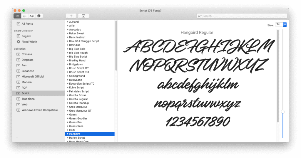 common fonts for windows and mac